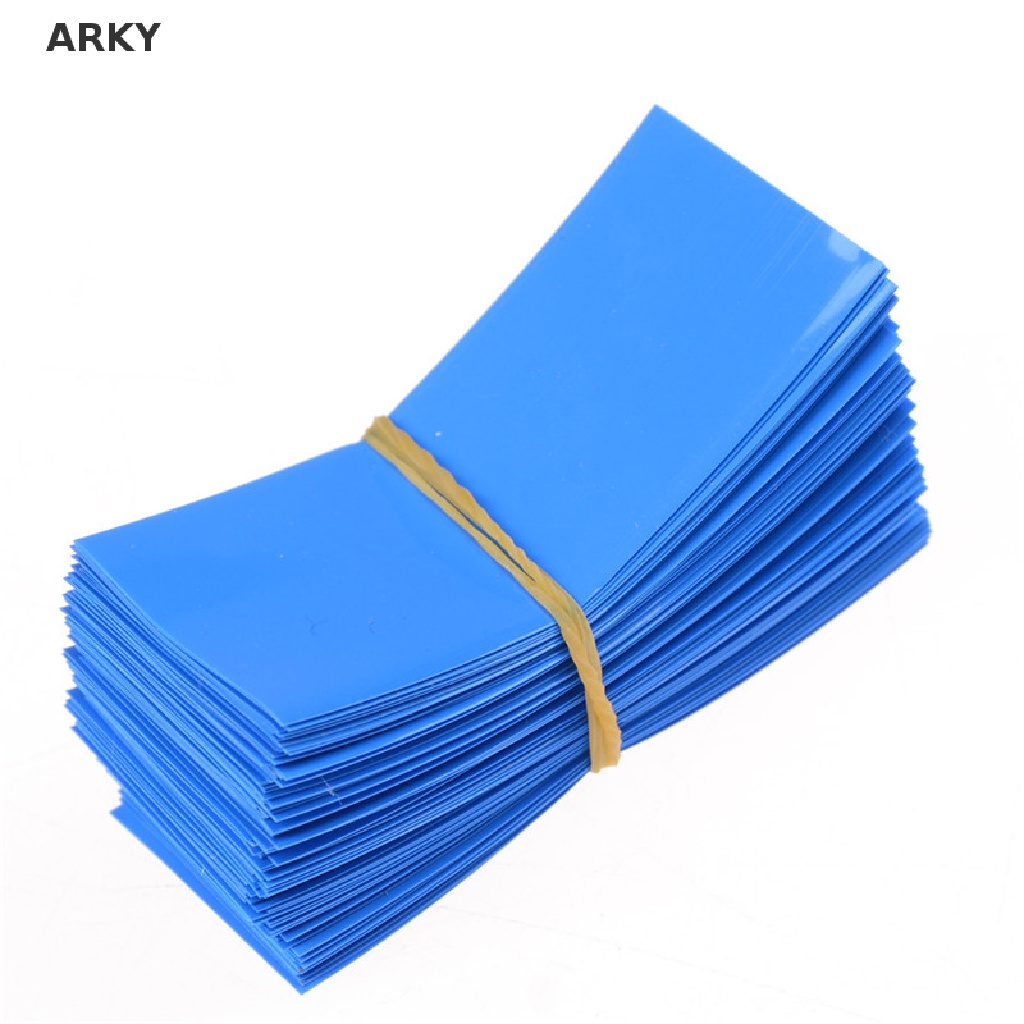 Set 100 Tấm Bọc Pin 18650 PVC Cách Nhiệt Cắt Trước