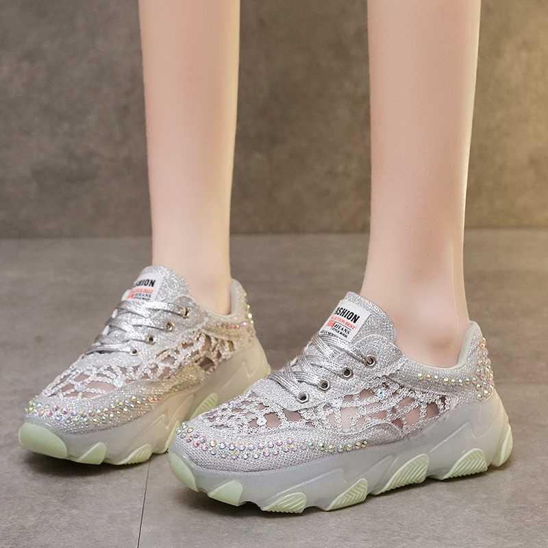 Giày Sneaker Đế Cao Su Thời Trang Phong Cách Hàn Quốc Cho Nữ