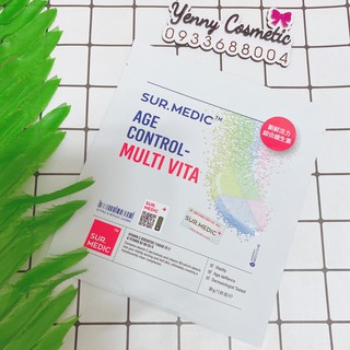 Mặt Nạ Dưỡng Da Ngăn Ngừa Lão Hóa Sur.Medic+ Age Control-Multi Vita Mask 30g (Hộp 10 Miếng)