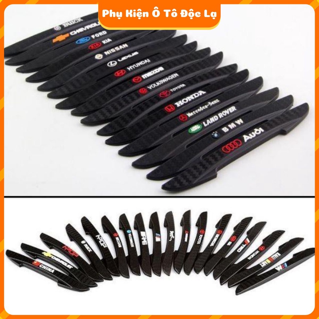 Nẹp chống trầy cửa ô tô có logo theo hãng bộ 4 cái | BigBuy360 - bigbuy360.vn