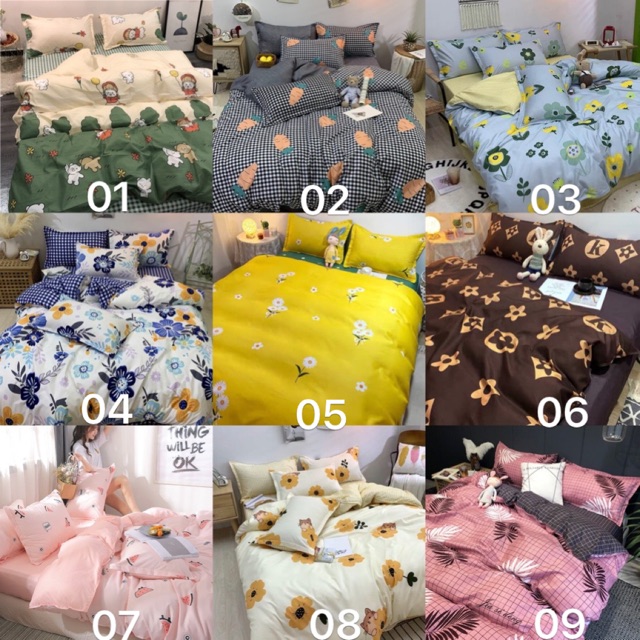 Set Chăn Phao cotton poly nhập mới nhất