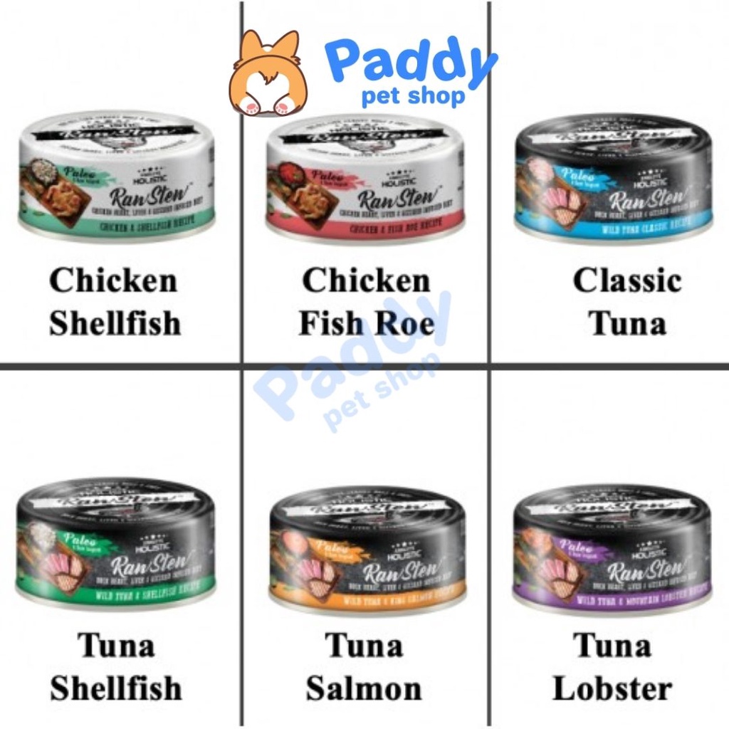 Pate Absolute Holistic RawStew Cho Chó Mèo (Lon 80g)