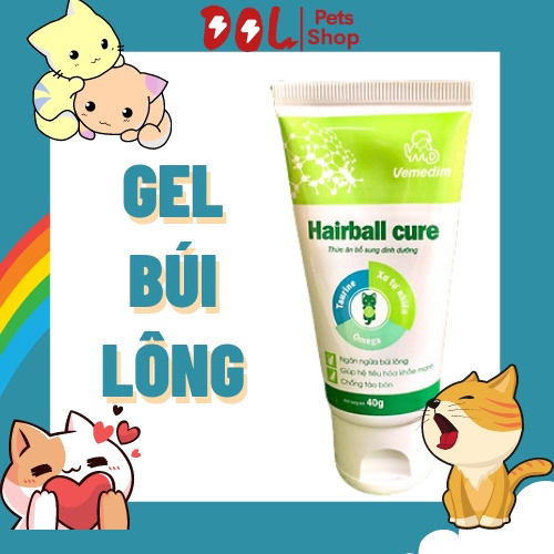 Gel Tiêu Búi Lông Cho Mèo Vemedim Hairball 40g