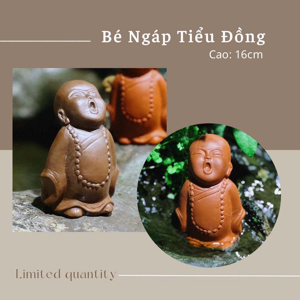 Tượng trang trí chú tiểu Bát Tràng siêu bền