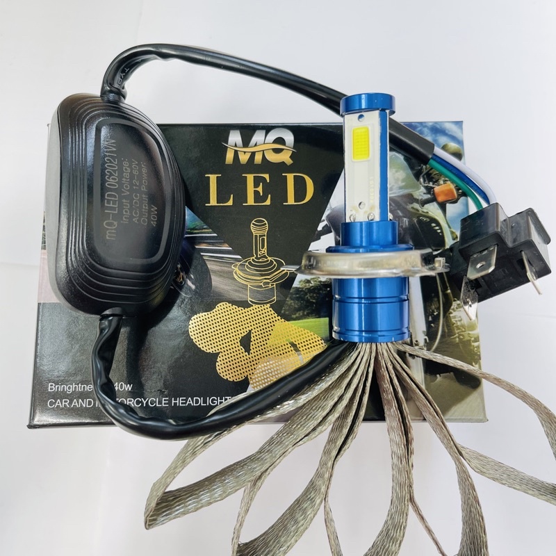 ĐÈN PHA LED CYT 2 TIM LED H4 (GIÁ 1 BÓNG)