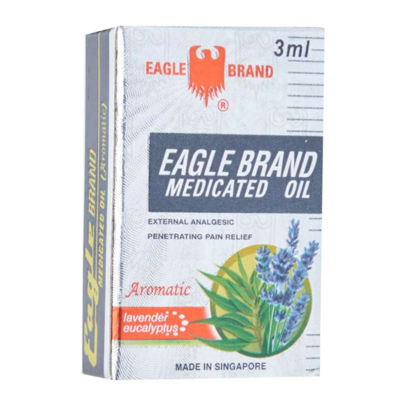 Dầu gió con Ó Singapore Eagle Brand xanh, trắng, vàng 3ml