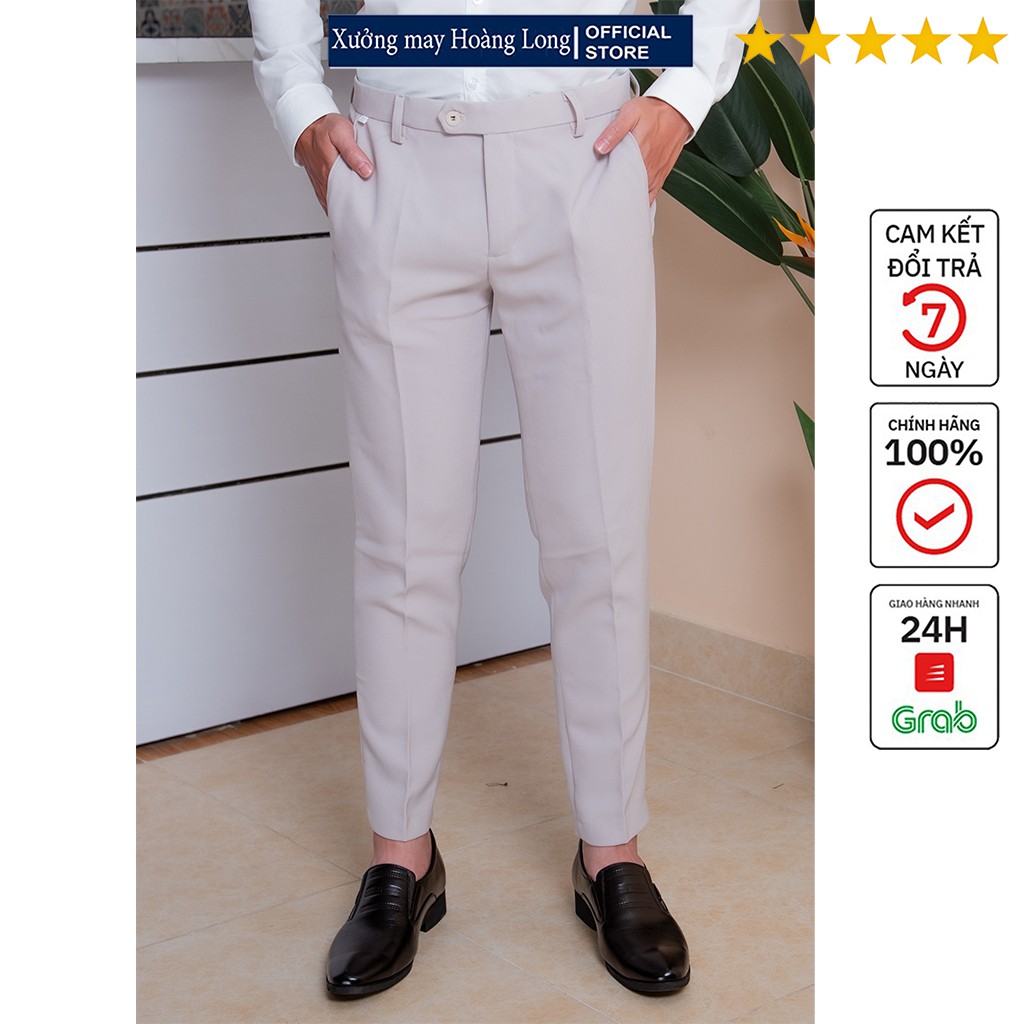 Quần tây nam vải tuyết mưa mềm mịn co giãn Hàn Quốc