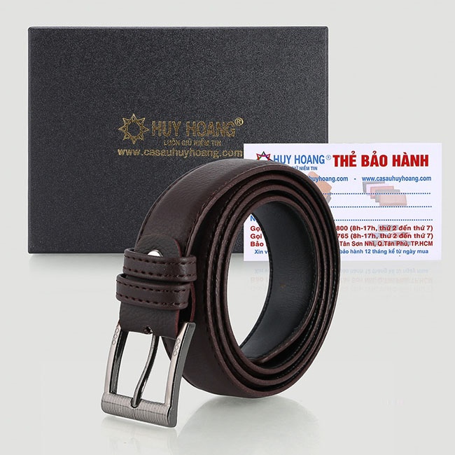 Dây thắt lưng nữ Huy Hoàng 3P may viền màu bò, đen, nâu HP5001-02-03