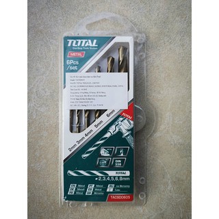 BỘ 6 MŨI KHOAN KIM LOẠI HSS TOTAL TACSD0605