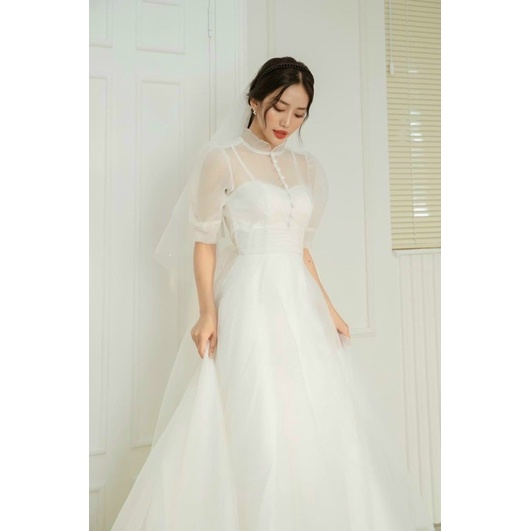 ĐẦM TAY PHỒNG XẾP LY BO EO full size S/M/L/XL (ảnh và video do chủ shop chụp )