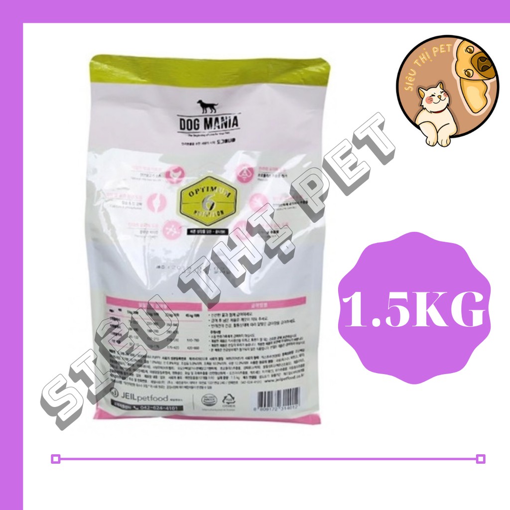 ( Dinh Dưỡng VƯỢT TRỘI ) Dog Mania - Thức ăn hạt cho chó nhỏ 1.5kg