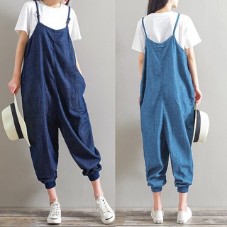 Bộ áo liền quần yếm cỡ lớn dễ thương cho nữ