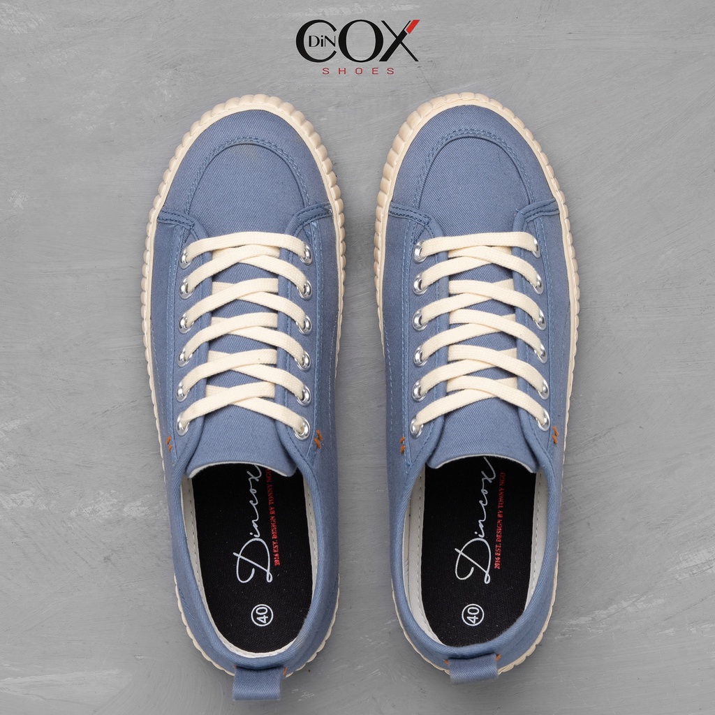 Giày Sneaker Vải Unisex DINCOX D27 Đơn Giản Hiện Đại Denim