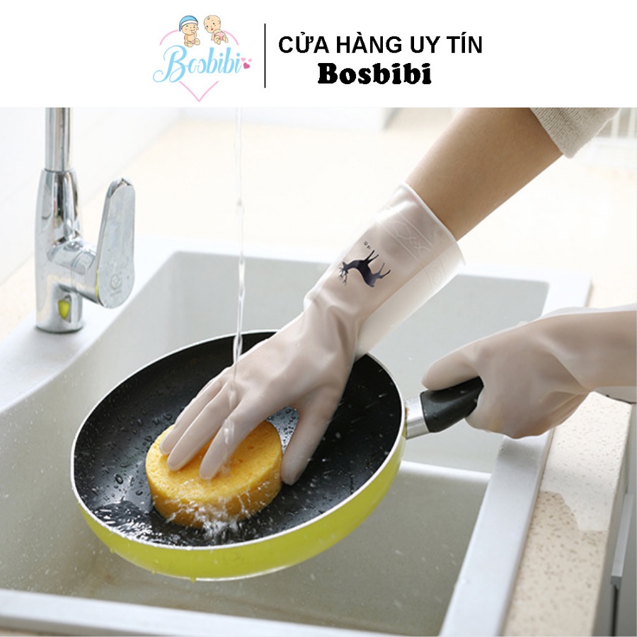 Găng tay cao su đa năng rửa bát, giặt đồ, dọn nhà siêu dai siêu bền hàng nội địa trung cao cấp