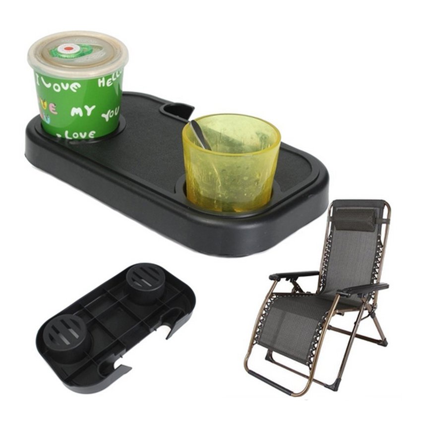 allChair Cup Holder For Chair Cup Chair Table Leisure Chair With Slot Snack Tray