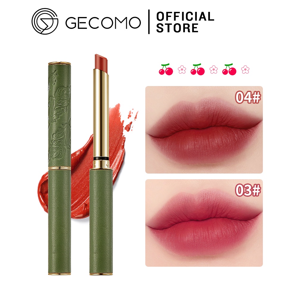 GECOMO Son Môi Gecomo 6 Màu Tùy Chọn Lâu Trôi Cao Cấp