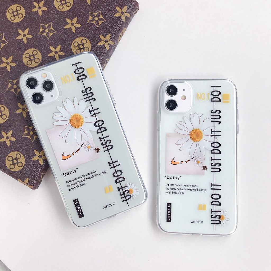 Creative Daisy Label Pattern Shockproof Casing OPPO A5 A3S A7 A5S A9 2020 F11 A7X F9 K1 R15X K3 reno A11X TPU Clear Cover