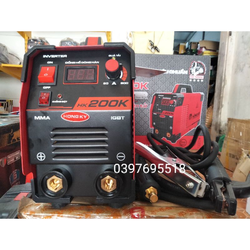 Máy Hàn Điện Tử Hồng Ký HK 200K có chức năng chống giật