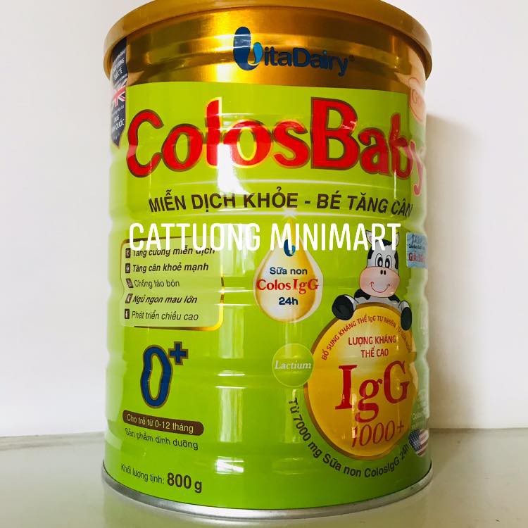 Sữa ColosBaBy Gold 1000IgG 800g Đủ số 0+, 1+, 2+ ( Date 2023 )