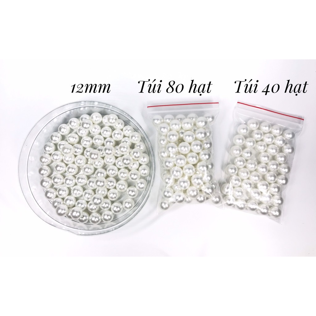 Hạt ngọc trai 6mm, 8mm, 10mm, 12mm 100gr