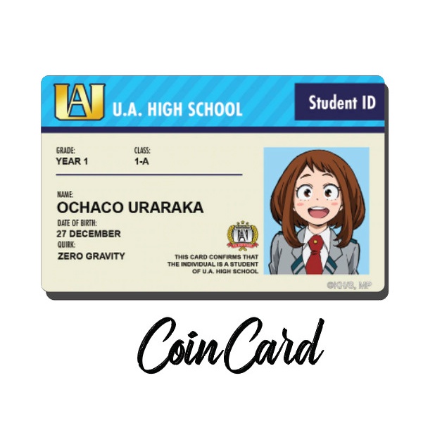 Miếng dán thẻ Học Viện Anh Hùng  (Sticker dán Thẻ ATM, Debit ,Thẻ Từ, Thẻ Chung Cư) | COINCARD