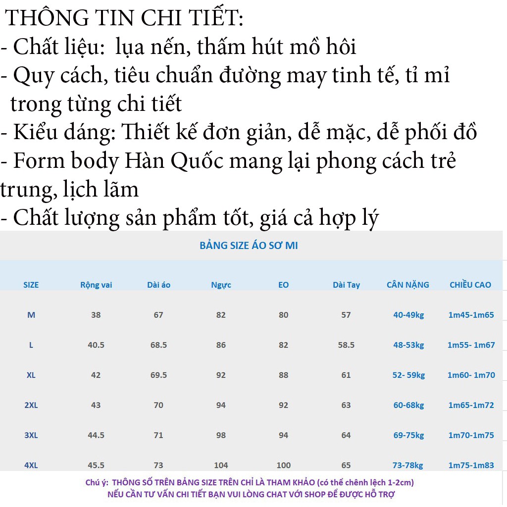 Áo sơ mi nam dài tay (nhiều màu) vải lụa mềm mịn chống nhăn thích hợp mặc mua hè