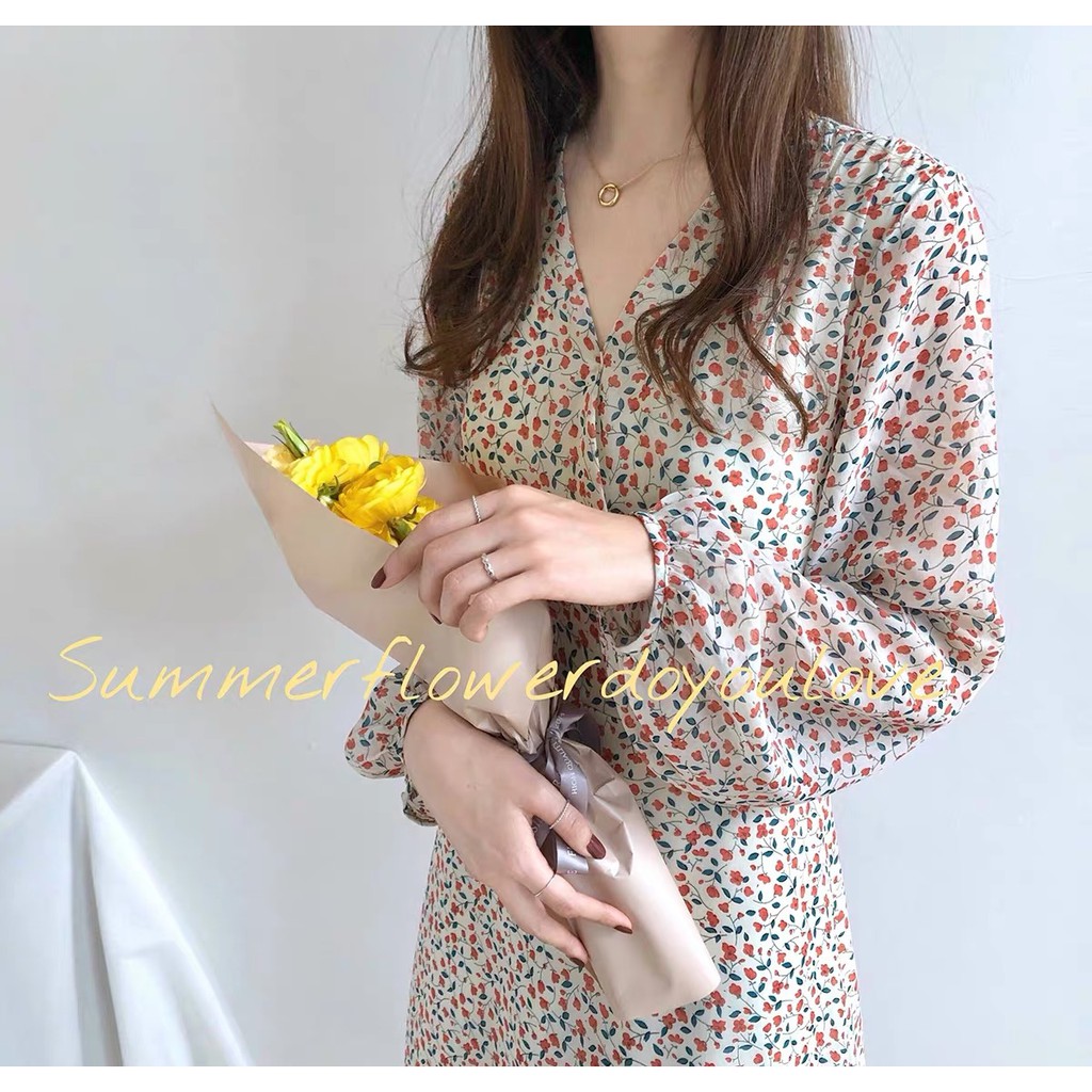 Ocien Dress - Đầm hoa voan