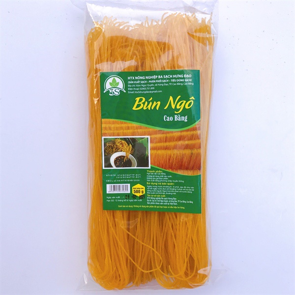 (500G) Bún ngô đặc sản Cao Bằng giàu dinh dưỡng - Bún ngũ sắc 00009