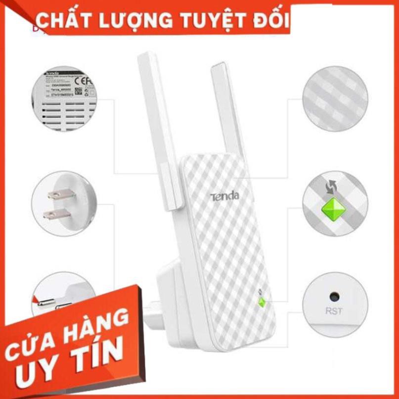 Bộ Kích Sóng Wifi Repeater 300Mbps Tenda A9 2 Râu, Cục kích sóng Wifi Tín Hiệu Wifi Mạnh Mẽ và Phủ Sóng Rộng Khắp Nhà