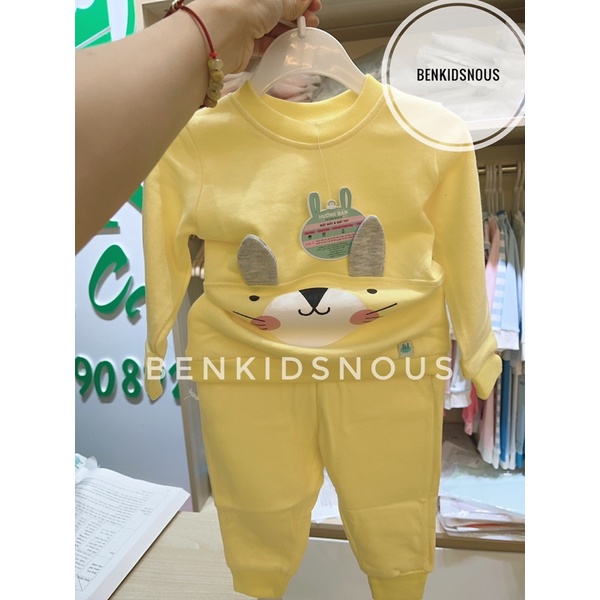 LITTLE LOVE - Bộ dài tay nỉ da cá Little love - Lil cho bé trai/bé gái