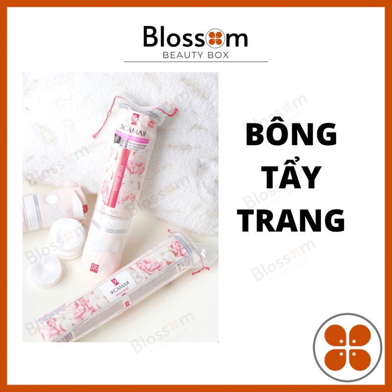 Bông tẩy trang IPEK, không xù, có may viền