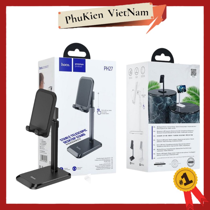 Giá Đỡ Điện Thoại Và Máy Tính Bảng 4,7-10 inch Hoco PH27 Chính Hãng Giá Tốt