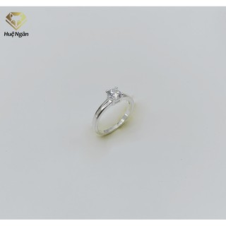 Nhẫn bạc 925  - Mặt trơn đá 5li RS104