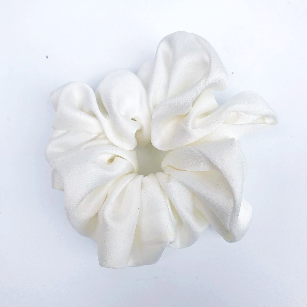 Buộc tóc vải scrunchies handmade by WEARIT chất liệu lụa cao cấp, đa dạng màu sắc