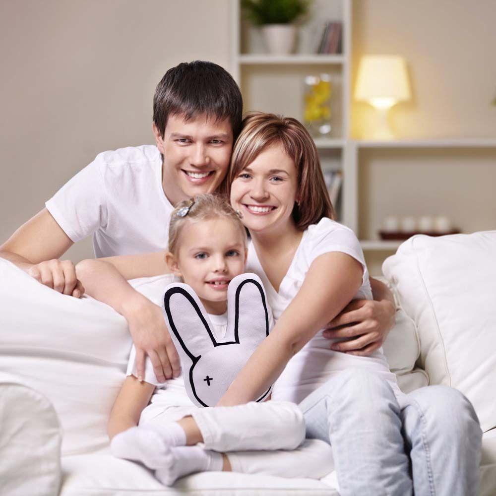 Thỏ Nhồi Bông Mềm Mại Phong Cách Hip Hop Trang Trí Bàn Làm Việc