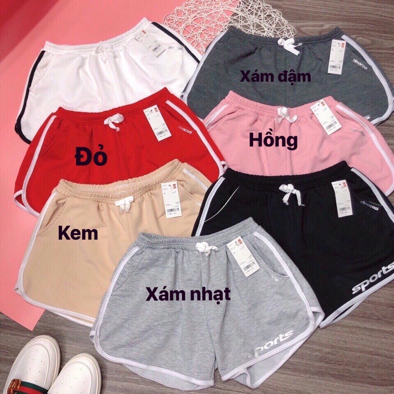 Quần short nhiều màu