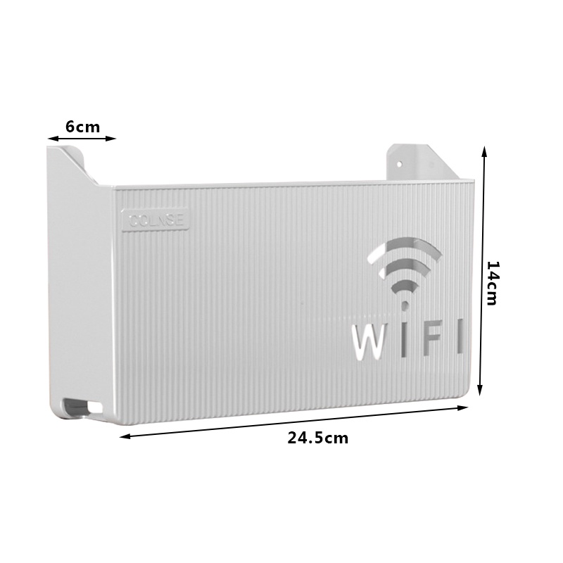 1 Hộp Đựng Bộ Định Tuyến Wifi Không Dây Treo Tường Bằng Nhựa ABS Sắp Xếp Gọn Gàng Trang Trí Nhà Cửa