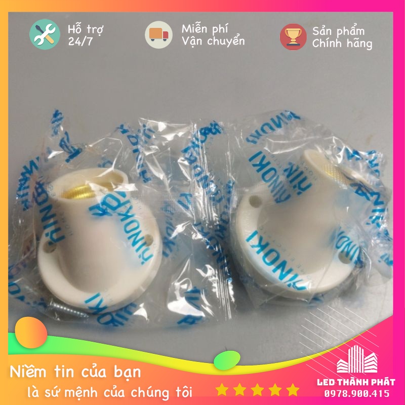 Đui đèn gắn tường chếch 45 độ HiNoki chính hãng , Đui vát E27 bảo hành 3 tháng | BigBuy360 - bigbuy360.vn