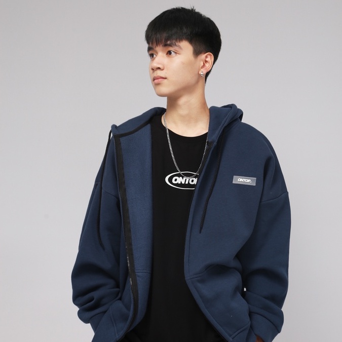 Áo hoodie zip local brand chính hãng ONTOP nhiều màu - Basic Hoodie O18-HD1