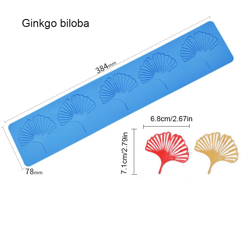 Khuôn Silicone Làm Bánh Tạo Hình Chiếc Lá Trang Trí Viền DIY DBS221