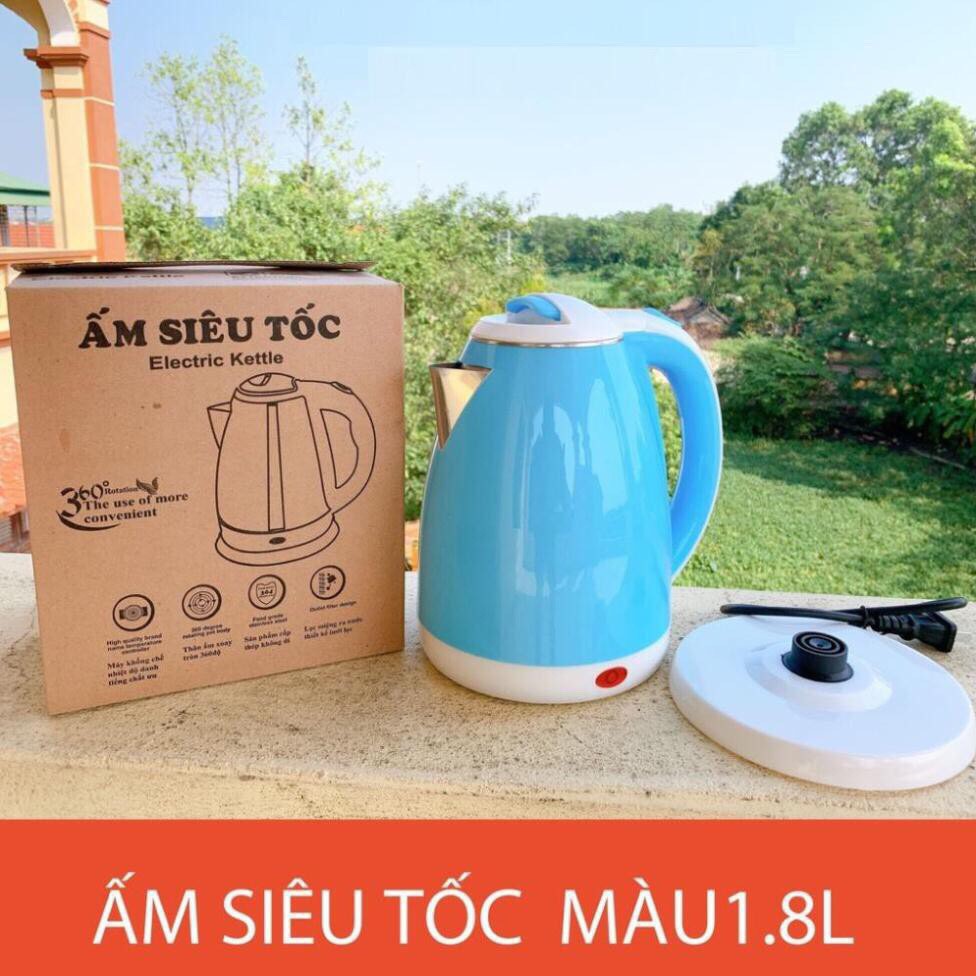 Ấm siêu tốc Electric màu 2 lớp cách điện cách nhiệt