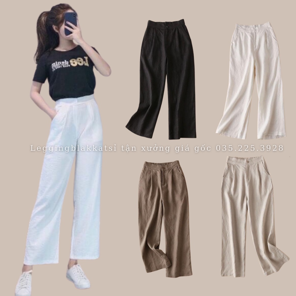 Quần Đũi Ống Rộng Chất Xước Siêu Đẹp Siêu Mịn Quần Ống Sớ Thoáng Mát Sớ Đũi Khóa 921