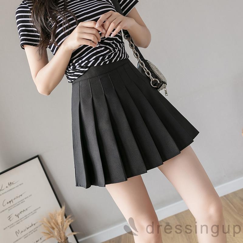 DRESSINGUP-Chân Váy Chữ A Lưng Cao Giữ Ấm Cho Nữ