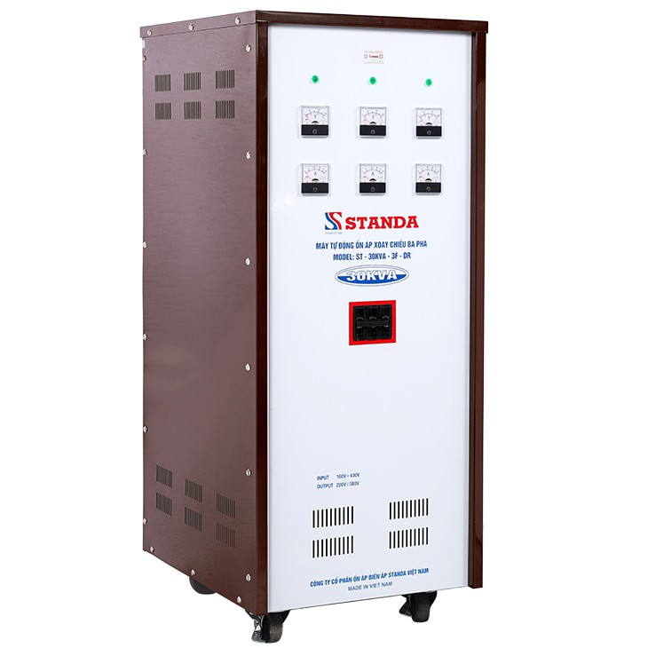 Ổn Áp Standa 30kVA 3 Pha Dải 160-430V Chính Hãng