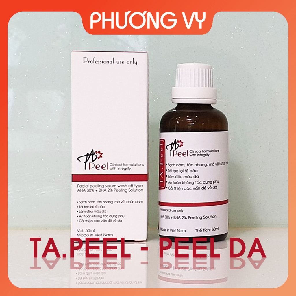 TA Peel, tinh chất tái tạo da, tẩy da, căng mịn sáng bóng, làm trắng da, peel da.