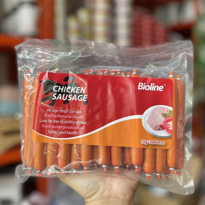 Xúc Xích Bioline 30 cây - Xúc xích cho chó mèo
