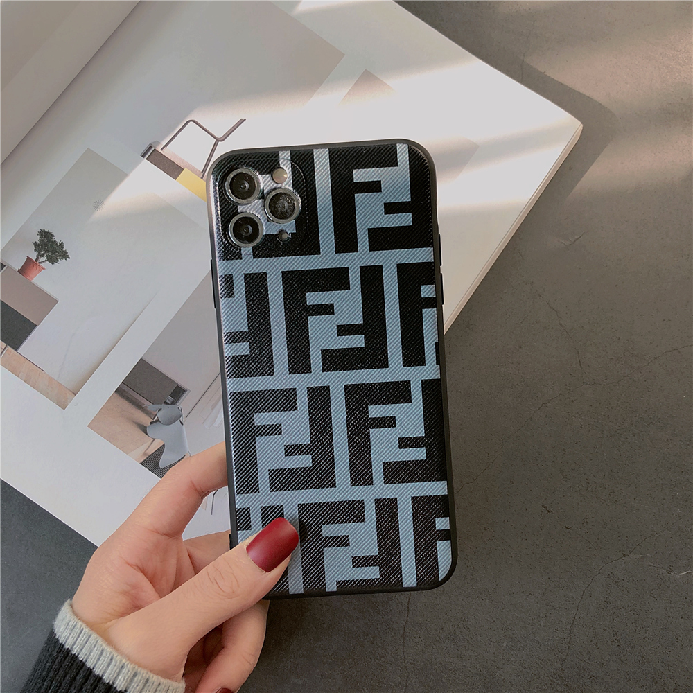 Ốp điện thoại TPU dẻo in logo Fendi cổ điển cho iPhone 12 Pro MAX iPhone 7 8 Plus 11 Pro MAX XS MAX X XR SE 2020 iPhone 12 mini