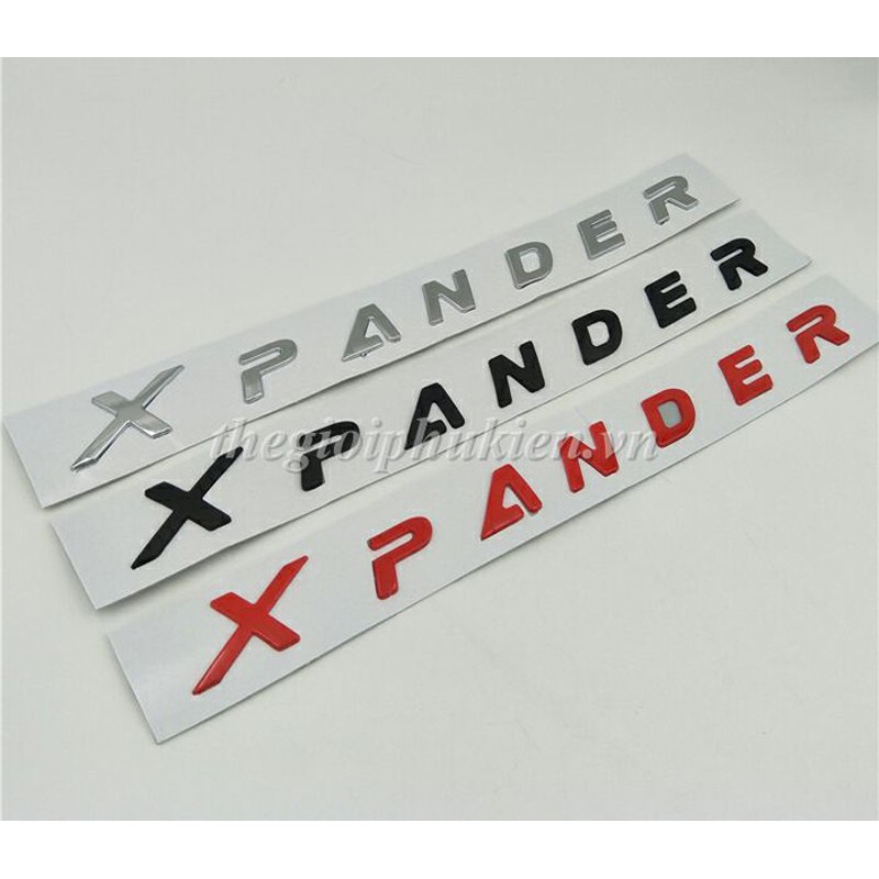 Logo chữ 3D nổi dán nắp Capo Mitsubishi Xpander( hàng chất )