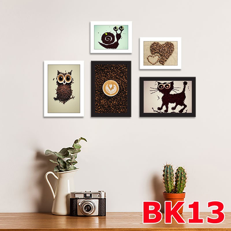 Bộ 5 khung ảnh có hình thật ở cuối gồm khung, khoen, tặng quà