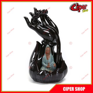 Thác khói trầm hương - Mẫu Quan Âm - Xanh
